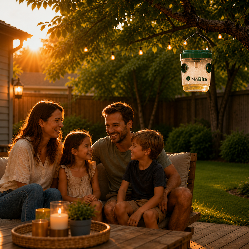 NoBite Mosquito Trap — Solar-Powered, Chemical-Free, Catches Hundreds