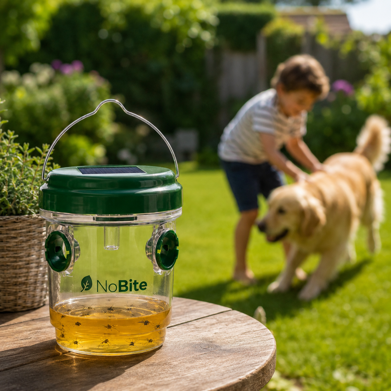 NoBite Mosquito Trap — Solar-Powered, Chemical-Free, Catches Hundreds